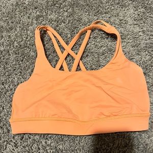 Orange luluulemon sports bra